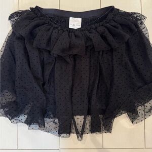 Zara Black Polka Dot Mini Skirt